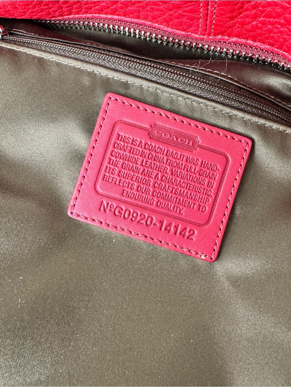 Coach Brooke Pebbled Leather Hobo Bag - Picture 9 of 14